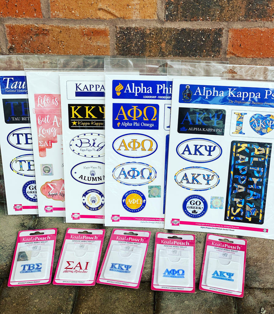 Sorority Gifts - MG & SG Card Holder or Stickers – Campus Greek &  Embroidery Shop